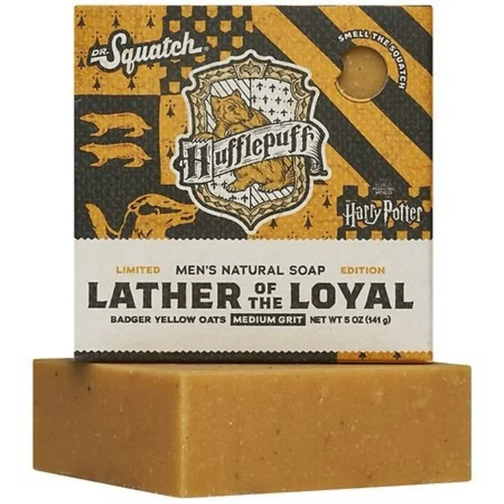 Dr. Squatch Harry Potter Hufflepuff Lather of the Loyal Soap 5 oz Medium Grit
